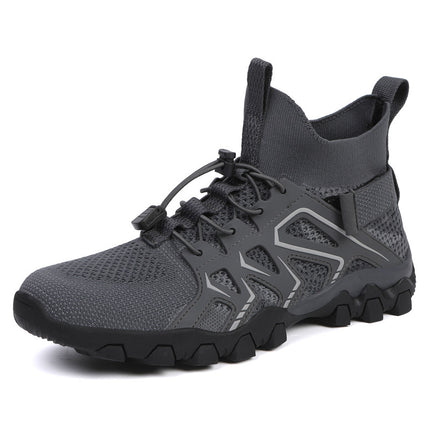 Outdoor Men's Mountain Climbing Amphibious Tracing Shoes Hiking Wild Fishing Camping Hiking Rock Climbing Shoes Non-slip Wear-resistant Climbing Shoes