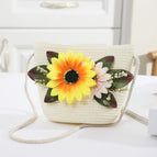 Yellow powder sunflower large white bag
