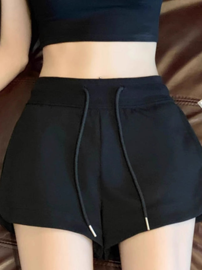 Shorts Women's Casual Autumn New High Waist Loose Bottoming Shorts Sexy Spice Girls Outer Wear Hip Hot Pants Grey Trendy