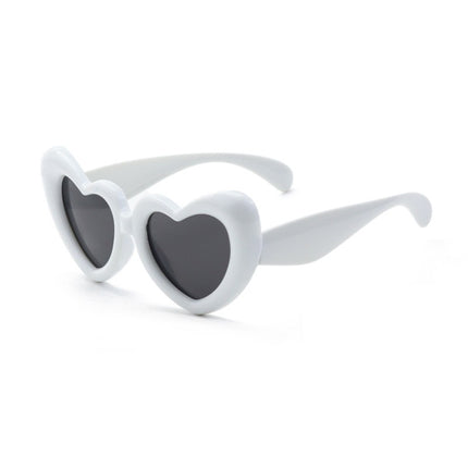 Funny and Interesting Inflatable Cute Square Heart Sunglasses for Women Ins Popular Trendy Street Style Sunglasses