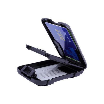 Rfid Security Lock Money Clip Multifunctional Card Holder Aluminum Bank Card Holder Fashionable Wallet Bank Card Holder Business Card Case