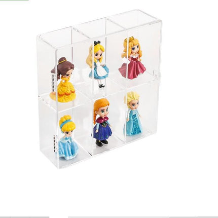in stock Transparent Dustproof Handmade Blind Box Storage Display Stand Bubble Mate Display Cabinet Doll Lego Storage Box