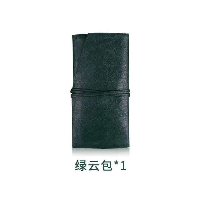 Cosmetic brush suit portable brush bag snap bag envelope bag mini bag green cloud blue bridge first bag wholesale