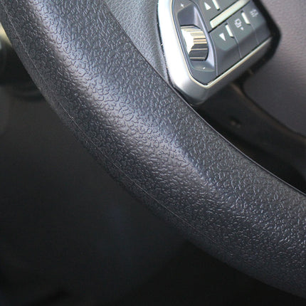 Car Anti-Slip Silicone Steering Wheel Cover Ultra-Thin Round D-Shaped Leather Pattern Colorful Handle Cover Universal Anti-Sweat New Style for All Seasons