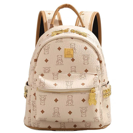 [2025 New Model] Cute Bear Backpack for Women, Large Capacity Commuter Bag, Student Backpack, Trendy Bag