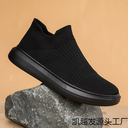 Spring and Summer New Foreign Trade Outdoor Men's Shoes Low-top Foot Light Hosiery Shoes Ultra-light Sports Running Cross-border Men's Shoes