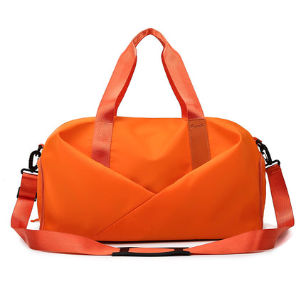 Fitness Bag Women's Portable Large Capacity Dry and Wet Separation Yoga Sports Bag Fashionable Oxford Cloth Luggage Bag Printable logo