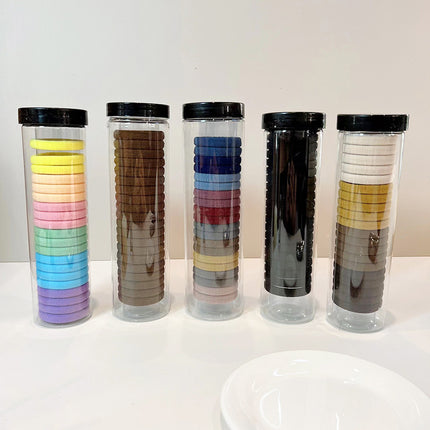 20 canned hair bands new rubber band female tie towel ring thick high elastic hair rope simple hair rope
