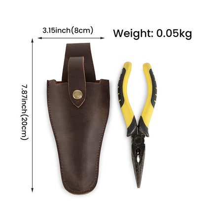 European and American Hot-Selling Gardening and Agricultural First-Layer Cowhide Scissors Set, Hardware Pliers Set, Multi-Functional Waist-Mounted Pruning Scissors Set