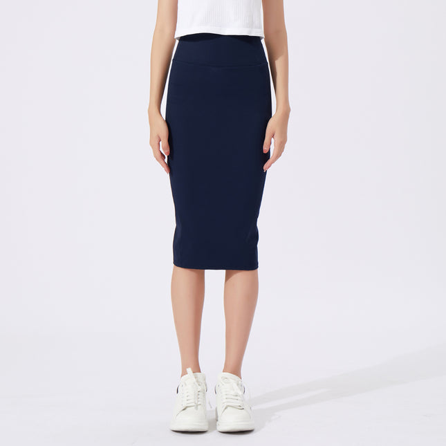 Cross-Border New Women's Yoga Hip-Covering Culottes Informena Lulu Nude High-Waist Butt-Lifting Sports Running Skirt