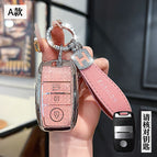 Kia A- Smart 3 Key [Crystal Pink Single Shell] H Rope Drill Buckle