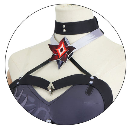 Collapse Star Dome Railway Yellow Spring cos Clothing Red Yellow Spring Two-Form cos Clothing Animation Game Role-Playing Clothing suit