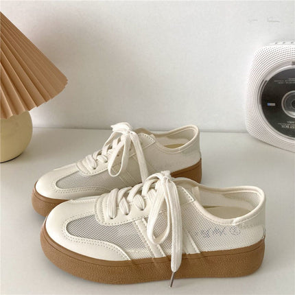 Summer Women's Shoes, White Shoes, Women's Skirts, 2025 New Popular Mesh Shoes, Breathable Mesh Casual Shoes, Sports Shoes