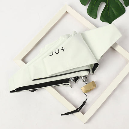 Spot Creative Flat 50% off Umbrella Upf50+ Small Fresh Flap Pocket Pants Women's Umbrella Rain or Shine Mini Sun Protection Umbrella