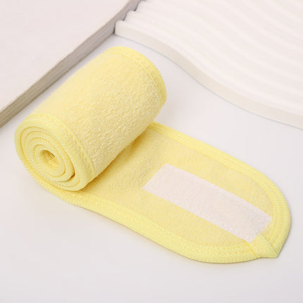 European and American Simple Solid Color Velcro Hairband Women's Transparent Hairband Air Beauty Face Wash Clean Bread Turban Hair Accessories