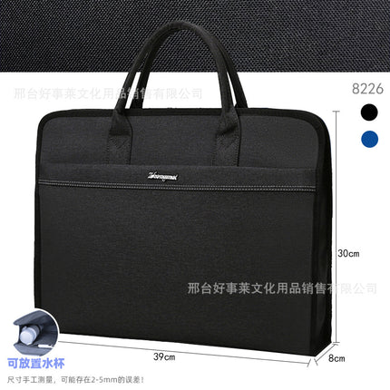 Multi-functional Briefcase Storage Handbag File Bag Large Capacity Meeting Bag Business Office Storage File Bag
