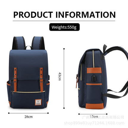 Large-Capacity Travel Backpack Casual Minimalist Style Outdoor Hiking Backpack Fashionable Campus School Bag Portable