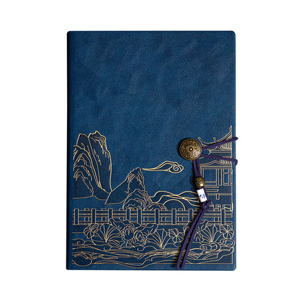 High color value national fashion A5 notebook to send customers business notebook gift box suit bronzing process can be customized