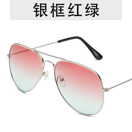 3025 fashion aviator goggles men and women personalized hip-hop all-match sunglasses 3026 colorful ocean sunglasses
