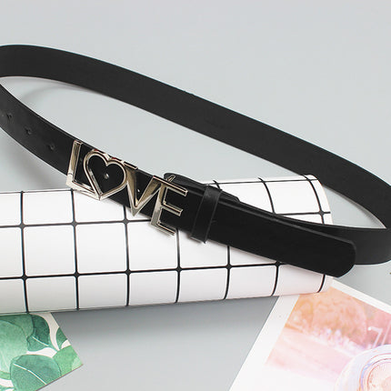 ins style belt thin with skirt decoration Denim belt letter belt (narrow belt) 2022 New