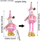 L3-38 glowing musical pink telescopic deer