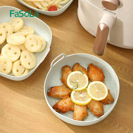 FaSoLa Baking Air Fryer Silicone Baking Pan Household Oven Special Pad Barbecue Plate Cake Baking Silicone Pad