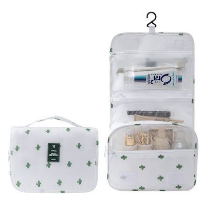 Cationic Wash Bag Dry and Wet Separation Large Capacity Portable Hook Wash Bag Travel Storage Bag Waterproof Folding Bag