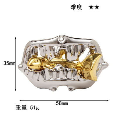 puzzle zinc alloy unlock Kong Ming lock magic alloy educational toys nine-chain intelligence unlock buckle full set