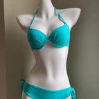 Lake blue (with gauze scarf) / M