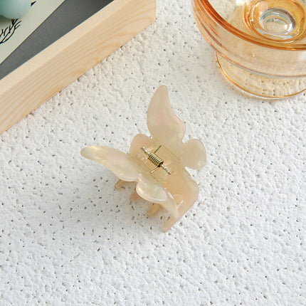 Super Fairy Romantic Butterfly Grab Clip French Temperament Acetic Acid Hair Grab Back of Head Clip Hairpin Hair Accessories Headwear Women's Spring and Summer