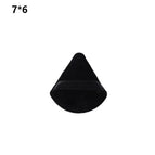 Black triangular powder puff