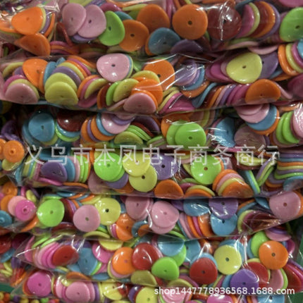 solid color color beads diy bracelet string loose beads material children beaded handmade keychain jewelry accessories