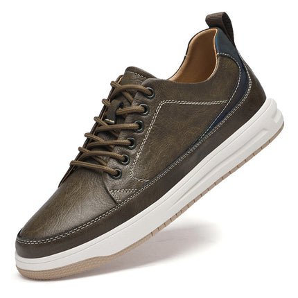 Autumn fashion new men's shoes casual shoes Korean shoes British soft sole shoes thick sole shoes Net red belt goods business Board Shoes