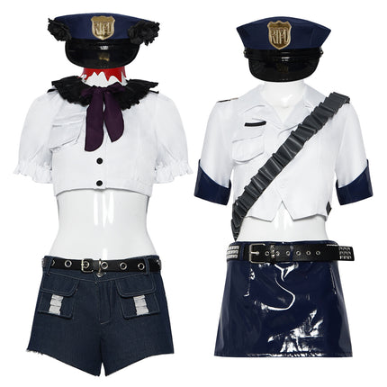 Manshi research suspenders angel cos pandi/stedo towel policewoman Stocking hand-made the same clothing European and American spicy