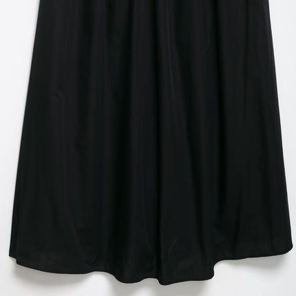 Za Export Women's Clothing 2025 New Summer Style French High-End Elegant Waist with Belt Sleeveless Black Dress