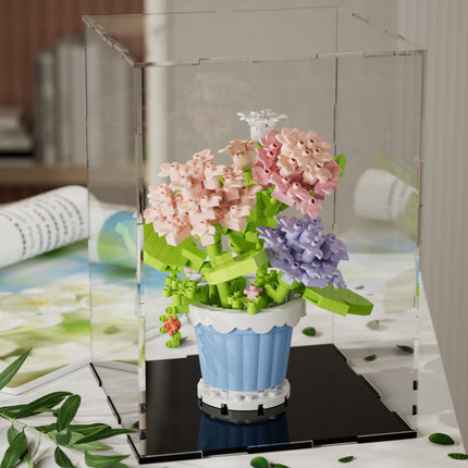 Compatible with Lego Forever Flower Sunflower Rose Fleshy Potted Plants Assembled Building Blocks Toy Valentine's Day Gift for Girls