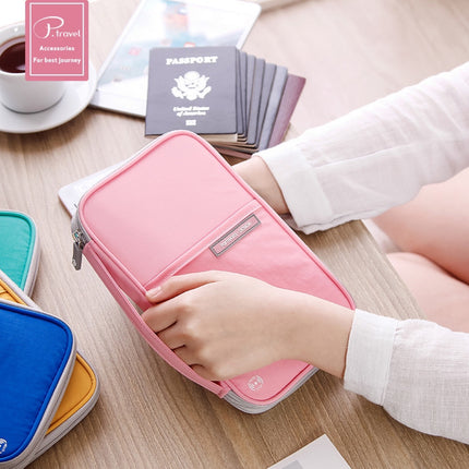 Hot Sale travel storage home storage essential certificate package passport holder card holder ticket holder in stock large capacity