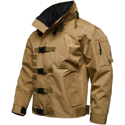 Foreign Trade Motorcycle Tactical Clothing Casual Men's Jacket 2025 Spring New Style Jacket Men's Outdoor Military Fan Charge Clothes Men