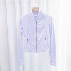 Lavender purple 094 silver zipper jacket / S/2 size 40~45kg