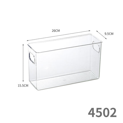 Desktop Storage Box Drawer Built-in Partition Transparent Acrylic Narrow Long Rectangular Cosmetic Workstation Kitchen