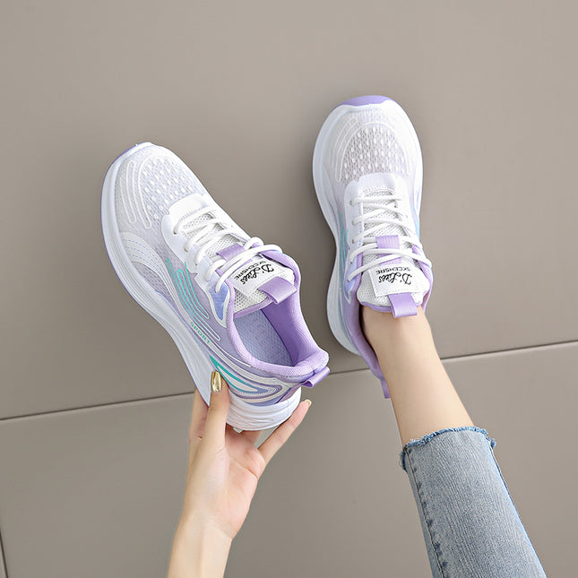 Women's Shoes sneaker Women's 2024 New Summer Breathable Mesh Shoes Lightweight Soft Bottom Shock Absorbing Mesh Running Shoes