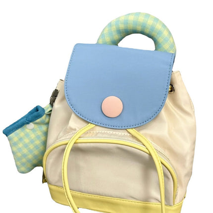 Summer Button Small Backpack 2023 New Spring and Summer Cute Small Schoolbag Mini Small Bag Backpack for Women