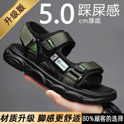 Beach Sandals Men's 2025 New Summer Outer Wear Roman Men's Driving Shoes