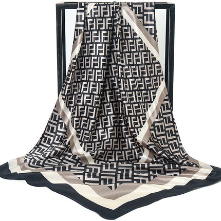 Mother's Day gift double-sided scarf 90 square scarf summer women's thin decorative versatile small scarf shawl scarf scarf