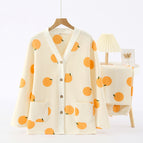 V-neck beige orange / M