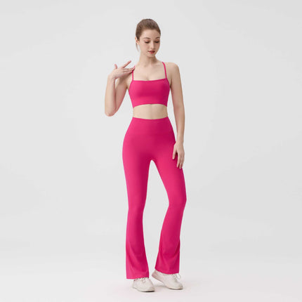 [in Stock] Ld Speaker Y-Shaped Vest Set Long Sleeve Women's Slim Fit Jacket Stretchy Sports Yoga Wear