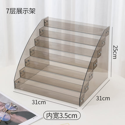 Nail Polish Display Stand Transparent Ladder Rack Nail Art Shop Display Nail Polish Layered Storage Rack Storage Rack Multi-Layer Storage Rack