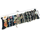 Extra-long head rope bracelet storage pillow (textured black)