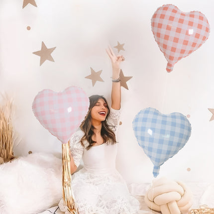 2026 New Year's Eve 18inch Aluminum Foil Heart Balloons Floating Set - Peace, Joy, Happy Birthday Theme