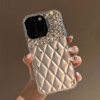 Apple 15 / Small fragrant rhinestone shell (silver